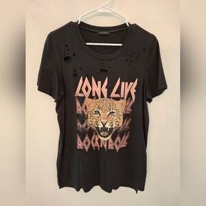 Black Graphic Short Sleeve Tee